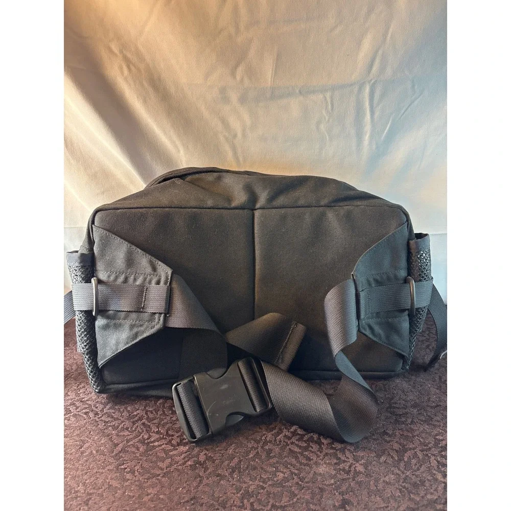 The North Face Black Lumbar Fanny Pack Waist Bag Hiking Travel Mesh Pockets